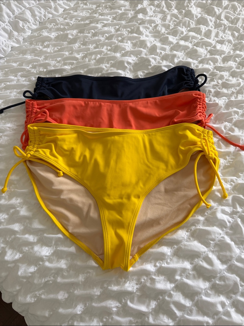 NWOT Set of 3 Bikini Bottoms Sz L